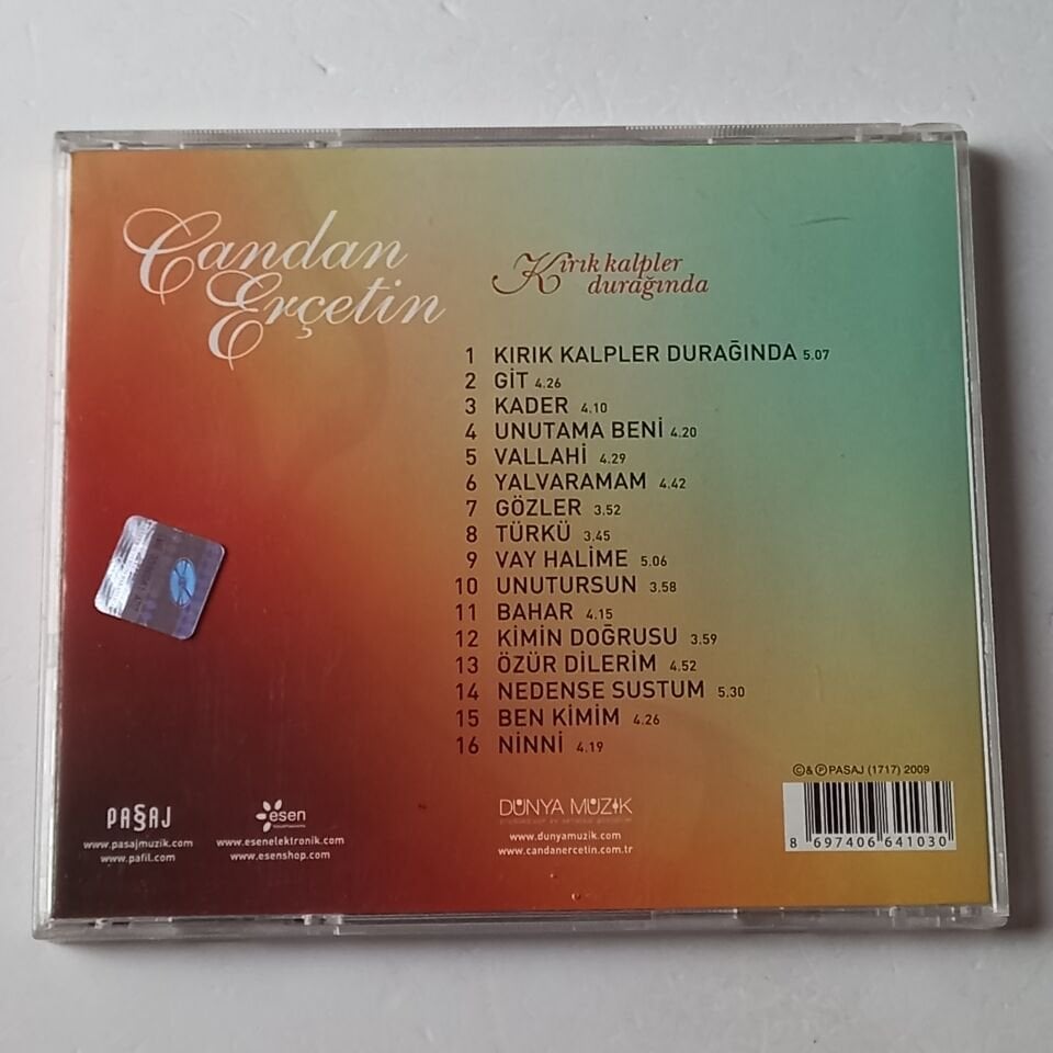 CANDAN ERÇETİN – KIRIK KALPLER DURAĞINDA (2009) - CD 2.EL