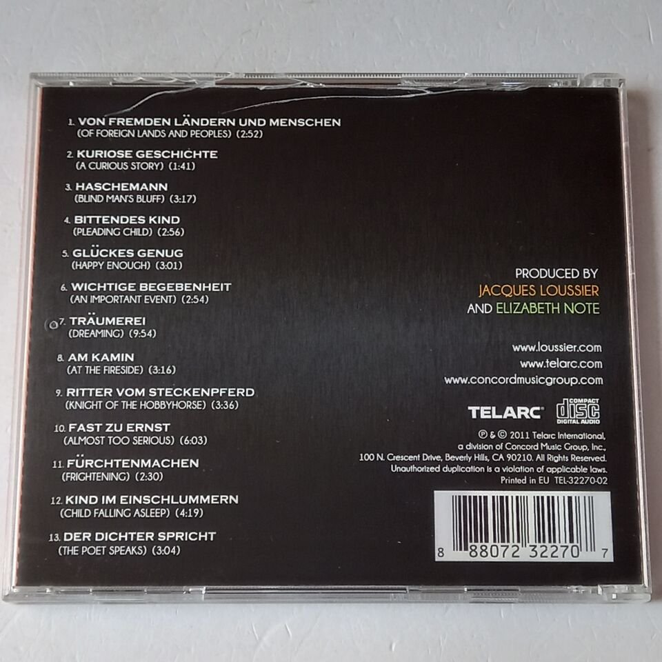 JACQUES LOUSSIER TRIO – SCHUMANN, KINDERSZENEN / SCENES FROM CHILDHOOD (2011) - CD 2.EL