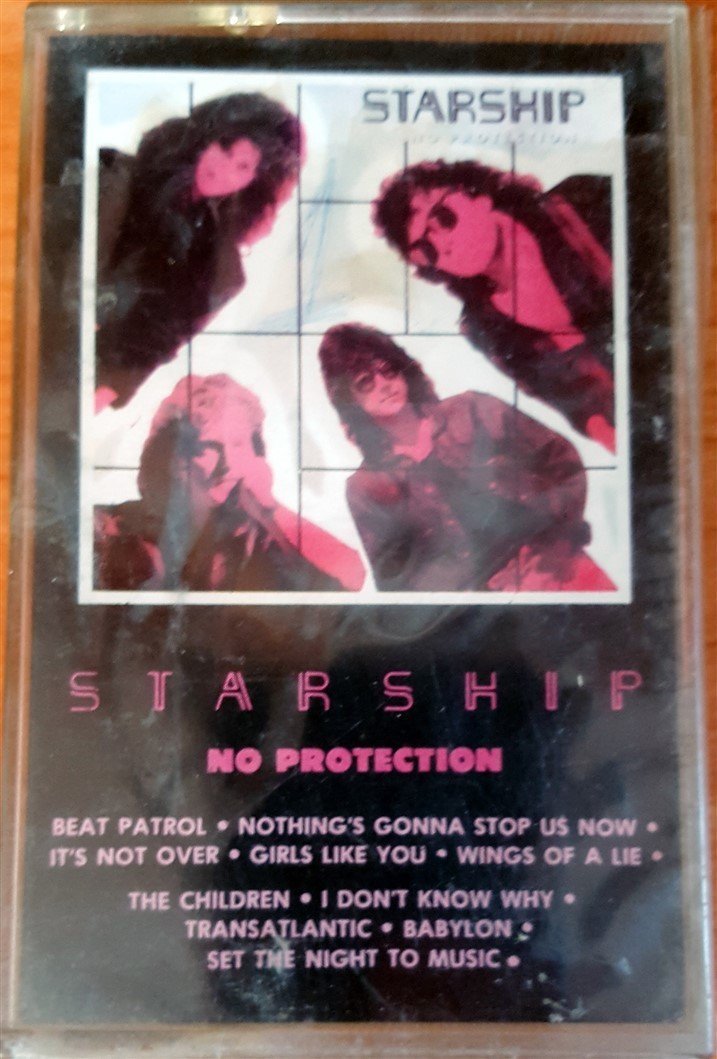 STARSHIP - NO PROTECTION (1987) MMY CASSETTE MADE IN TURKEY ''NEW'' PAPER LABEL