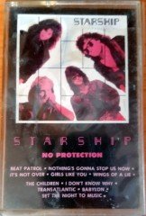 STARSHIP - NO PROTECTION (1987) MMY CASSETTE MADE IN TURKEY ''NEW'' PAPER LABEL