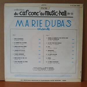 MARIE DUBAS - MARIE DUBAS CHANTE (1971) - LP 2.EL PLAK