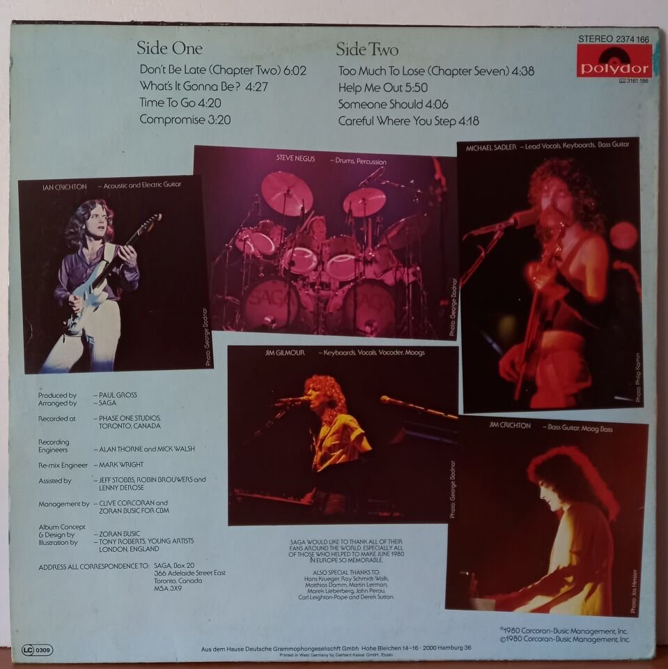 SAGA – SILENT KNIGHT (1980) - LP 2.EL PLAK
