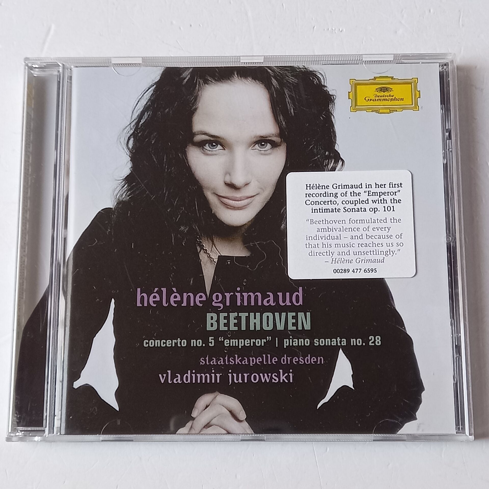BEETHOVEN: PIANO CONCERTO NO. 5, PIANO SONATA NO. 28 - HELENE GRIMAUD, STAATSKAPELLE DRESDEN, VLADIMIR JUROWSKI (2007) - CD 2.EL