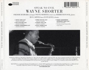 WAYNE SHORTER – SPEAK NO EVIL (1966) - BLUE NOTE CD SIFIR