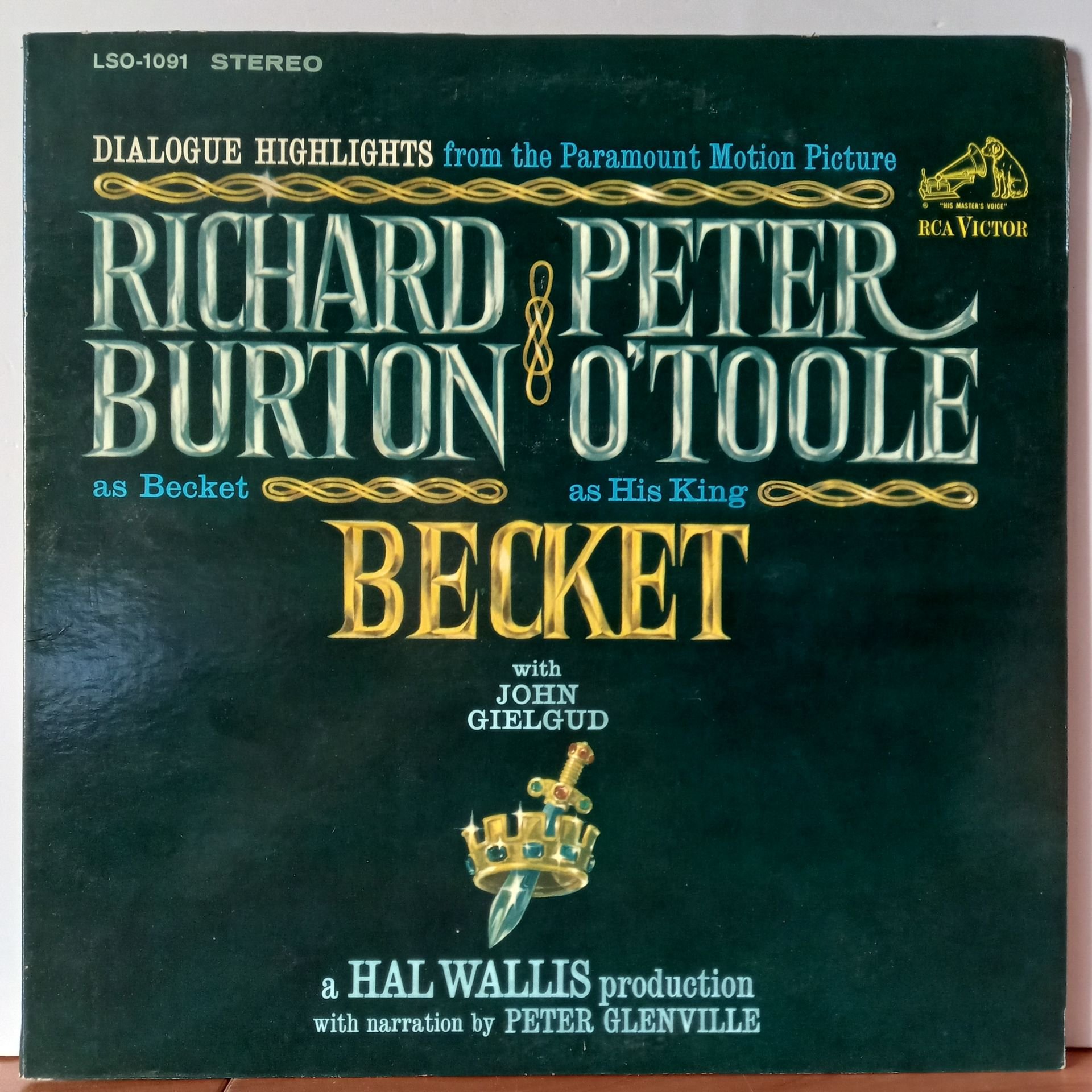 LAURENCE ROSENTHAL – BECKET [DIALOGUE HIGHLIGHTS FROM THE PARAMOUNT FILM] (1964) - LP 2.EL PLAK