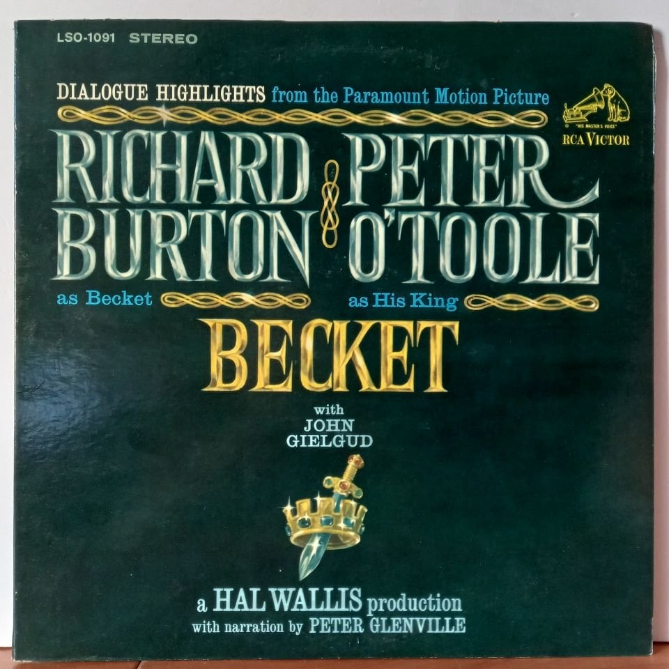 LAURENCE ROSENTHAL – BECKET [DIALOGUE HIGHLIGHTS FROM THE PARAMOUNT FILM] (1964) - LP 2.EL PLAK