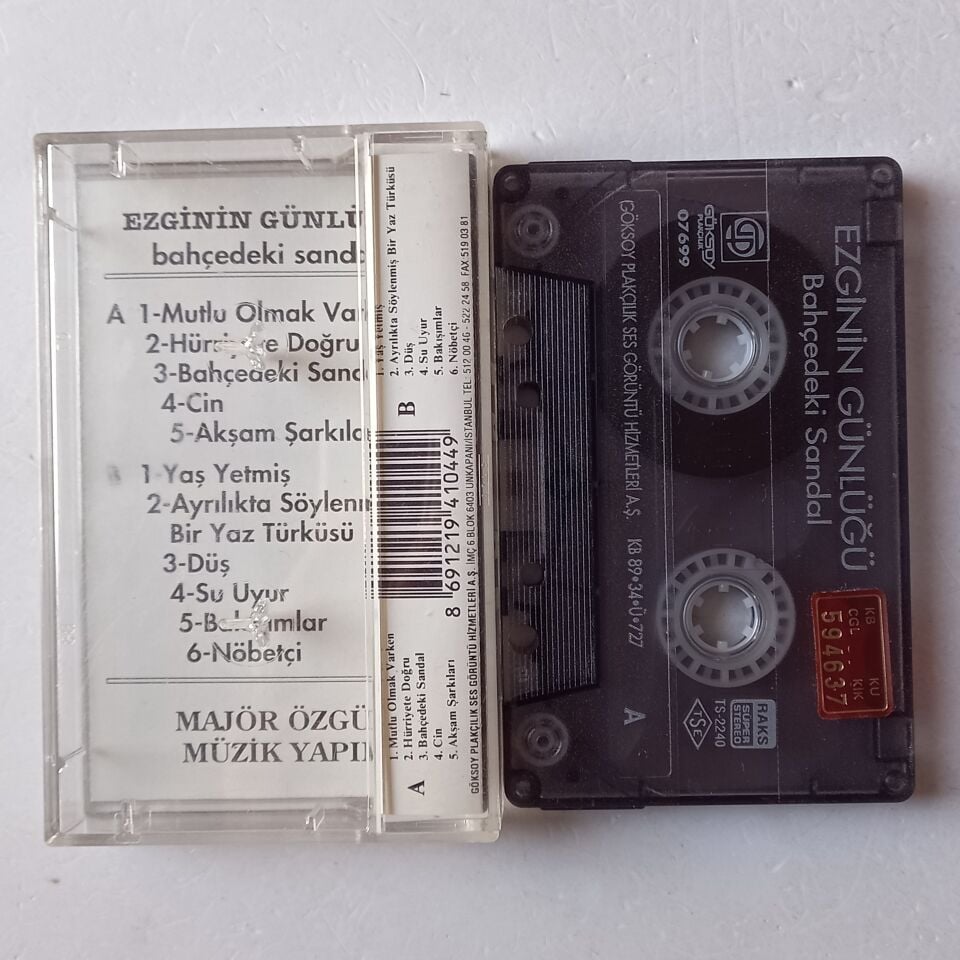 EZGİNİN GÜNLÜĞÜ - BAHÇEDEKİ SANDAL (1989) - KASET 2.EL