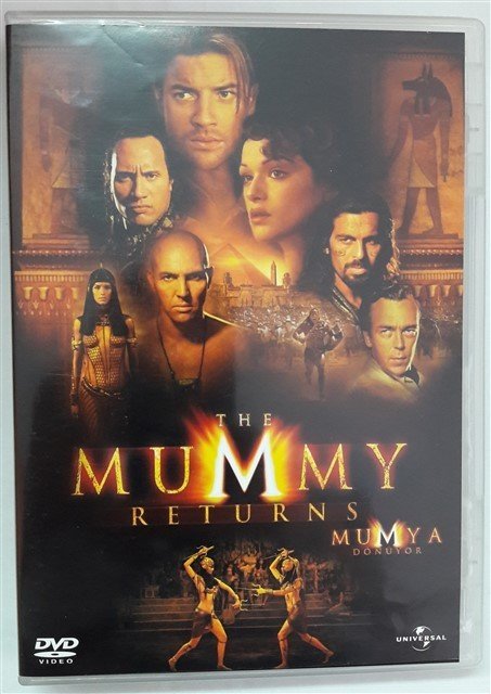 MUMYA DÖNÜYOR - THE MUMMY RETURNS - BRENDAN FRASER - RACHEL WEISZ - JOHN HANNAH - DVD 2.EL