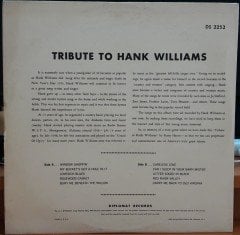 A TRIBUTE TO HANK WILLIAMS - PLAK 2.EL