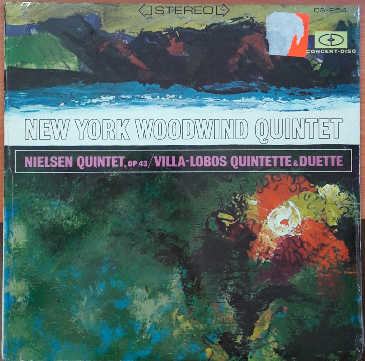 NEW YORK WOODWIND QUINTET - NIELSEN QUINTET - VILLA-LOBOS QUINTETTE & DUETTE - LP DÖNEM BASKISI SIFIR PLAK