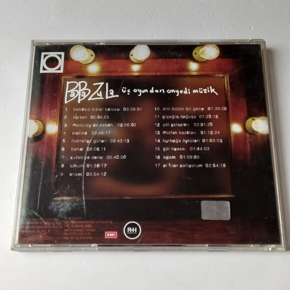 BABA ZULA – ÜÇ OYUNDAN ONYEDİ MÜZİK (1999) - CD 2.EL