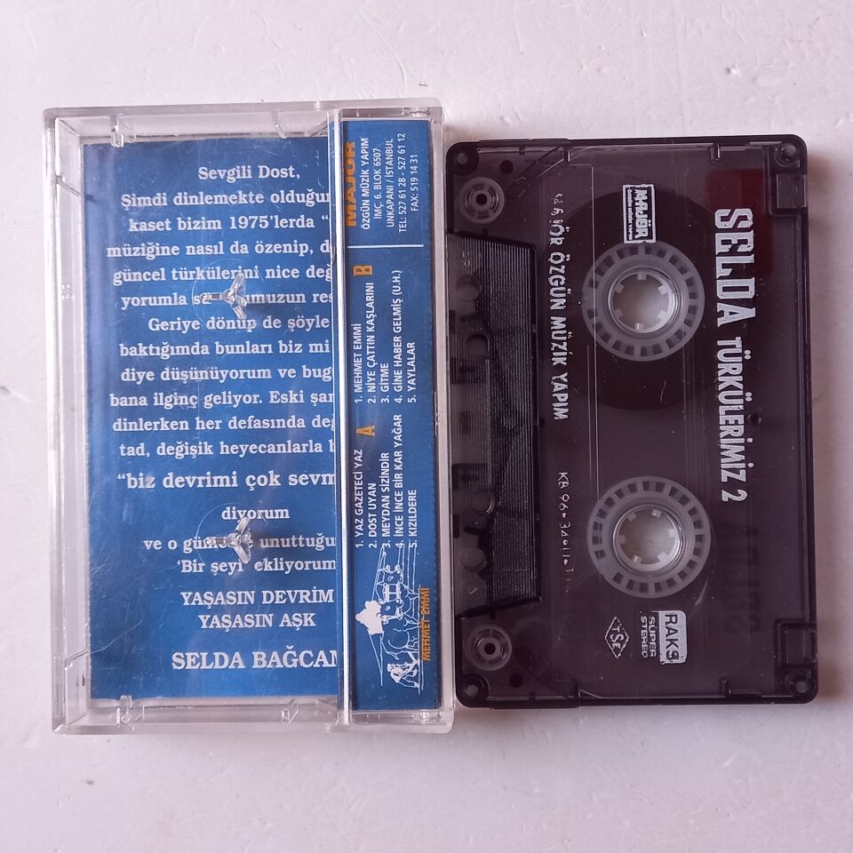 SELDA BAĞCAN - TÜRKÜLERİMİZ 2 / KIZILDERE (1996) - KASET 2.EL