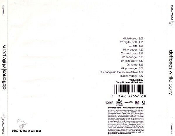 DEFTONES – WHITE PONY (2000) - CD SIFIR