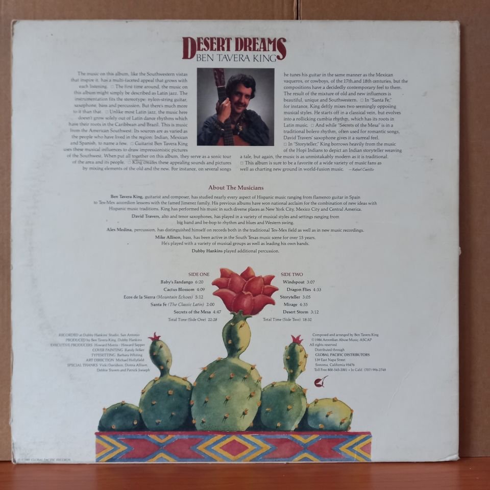 BEN TAVERA KING – DESERT DREAMS (1985) - LP 2.EL PLAK