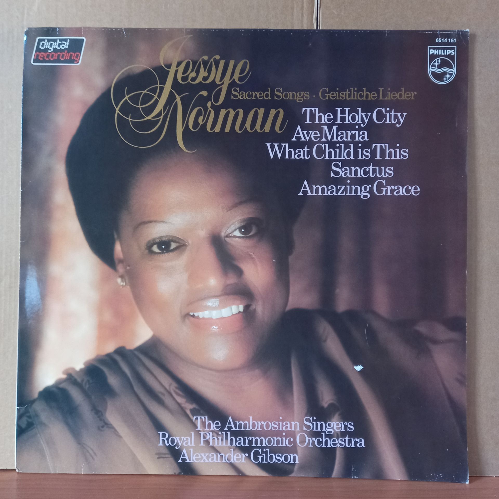JESSYE NORMAN SACRED SONGS - GEISTLICHE LIEDER / THE AMBROSIAN SINGERS / ROYAL PHILHARMONIC ORCHESTRA / ALEXANDER GIBSON (1981) - LP 2.EL PLAK