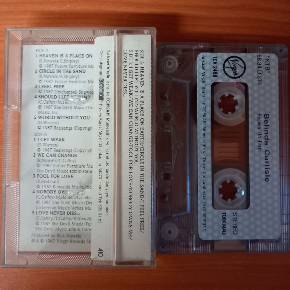 BELINDA CARLISLE - HEAVEN ON EARTH (1988) - KASET 2.EL