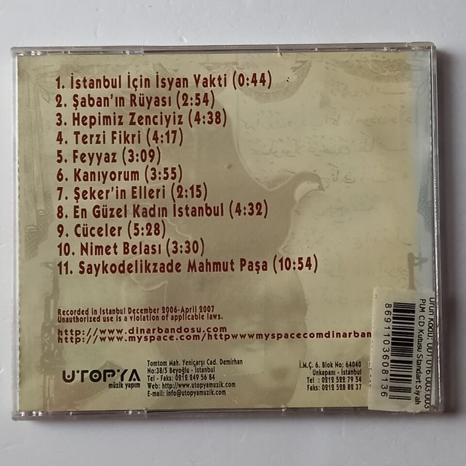 DİNAR BANDOSU – SAYKODELİKDEŞİK (2007) - CD 2.EL