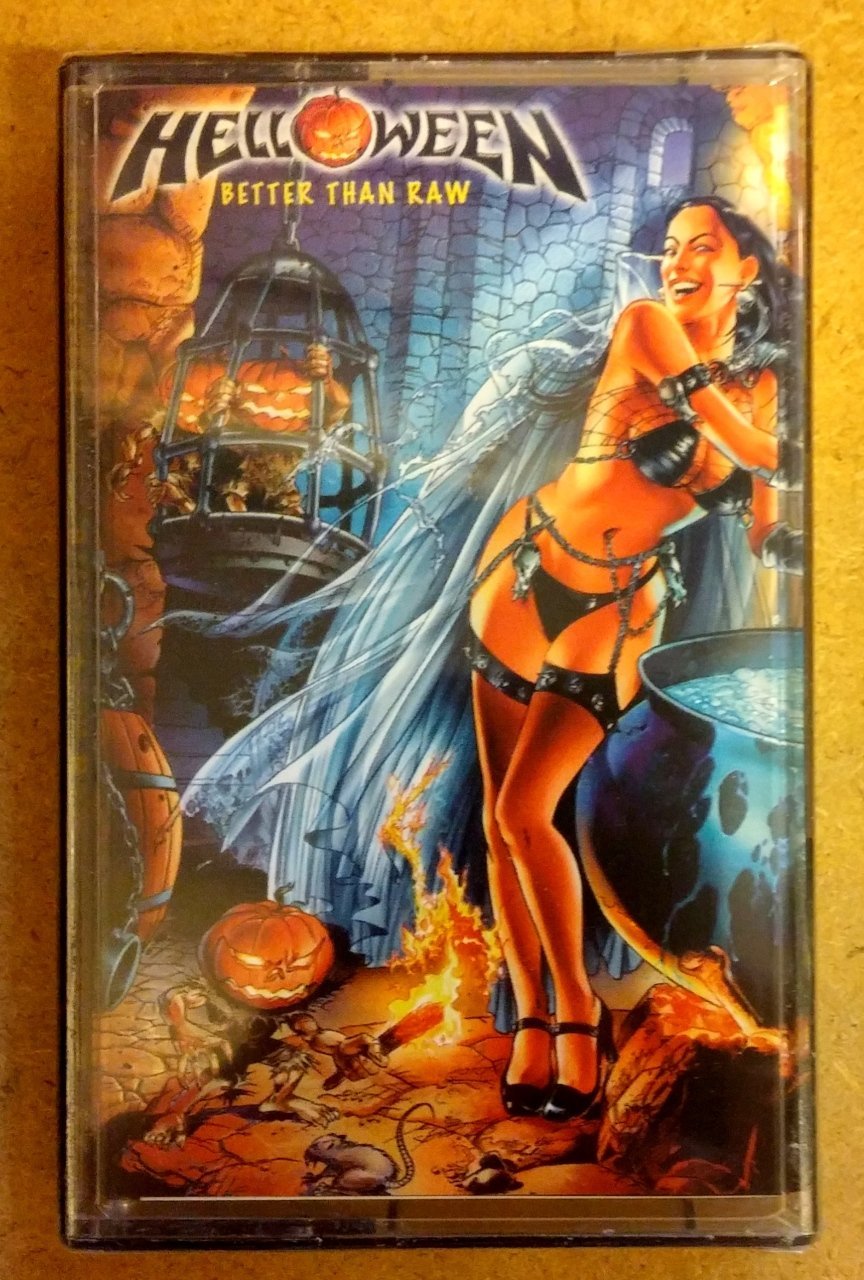 HELLOWEEN - BETTER THAN RAW CASSETTE 1998 MADE IN ENGLAND ''NEW''