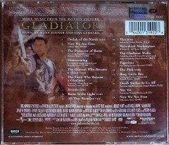 MORE MUSIC FROM THE MOTION PICTURE GLADIATOR SOUNDTRACK / HANS ZIMMER AND LISA GERRARD (2001) DECCA RECORDS CD 2.EL