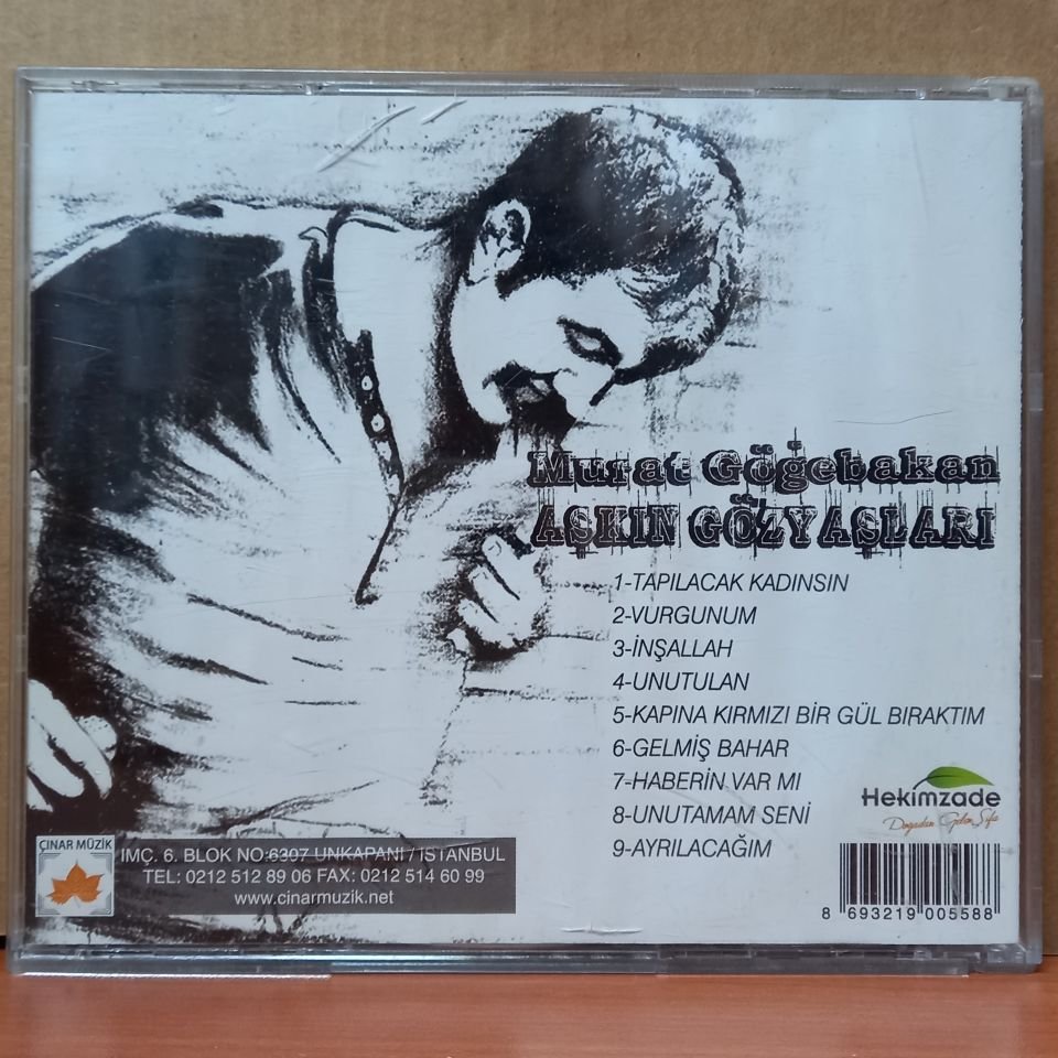 MURAT GÖĞEBAKAN – AŞKIN GÖZYAŞLARI - CD İSME İMZALI 2.EL