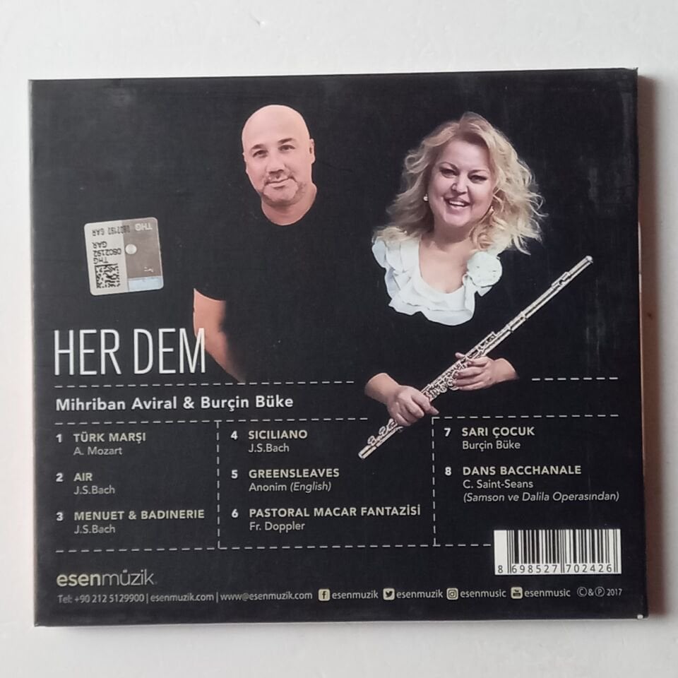 MİHRİBAN AVİRAL & BURÇİN BÜKE – HER DEM (2017) - CD DIGIPAK 2.EL