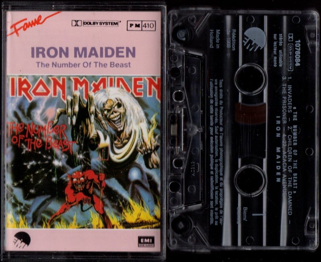 IRON MAIDEN - THE NUMBER OF THE BEAST (1988) FAME HOLLAND AMBALAJI AÇIK SIFIR KASET