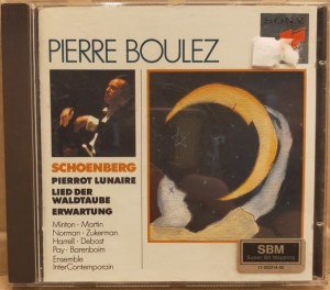SCHOENBERG / PIERRE BOULEZ - MINTON - MARTIN - NORMAN - ZUKERMAN - HARRELL - DEBOST - PAY - BARENBOIM - ENSEMBLE INTERCONTEMPORAIN – PIERROT LUNAIRE - LIED DER WALDTAUBE - ERWARTUNG (1993) - CD 2.EL