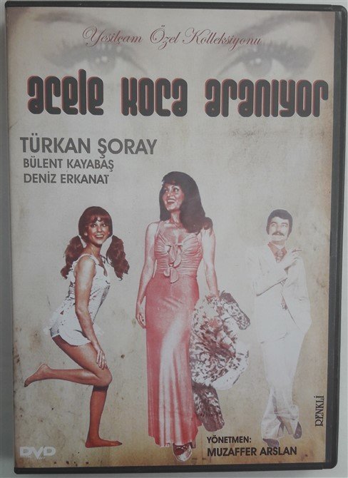 ACELE KOCA ARANIYOR - TÜRKAN ŞORAY - BÜLENT KAYABAŞ - MUZAFFER ARSLAN - DVD 2.EL