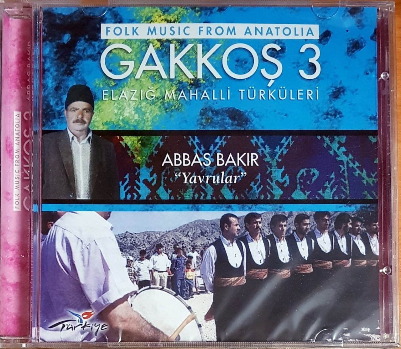 GAKKOŞ 3 / ELAZIĞ MAHALLİ TÜRKÜLERİ / ABBAS BAKIR - YAVRULAR / YALÇIN MÜZİK CD SIFIR