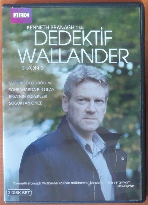 DEDEKTİF WALLANDER - KENNETH BRANAGH - SEZON 3  - BBC - 2DVD 2.EL