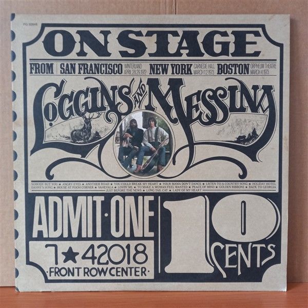 LOGGINS AND MESSINA – ON STAGE (1974) - 2LP 2.EL PLAK