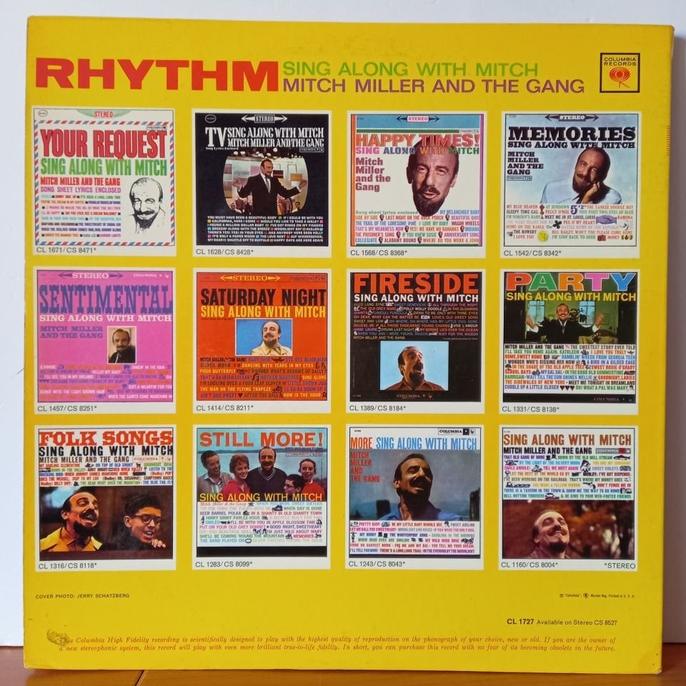 MITCH MILLER AND THE GANG – RHYTHM / SING ALONG WITH MITCH - LP 2.EL PLAK