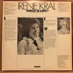 IRENE KRAL - WHERE IS LOVE (1975) 2.EL PLAK