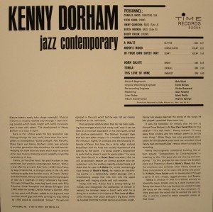 KENNY DORHAM – JAZZ CONTEMPORARY (1960) LP SIFIR PLAK