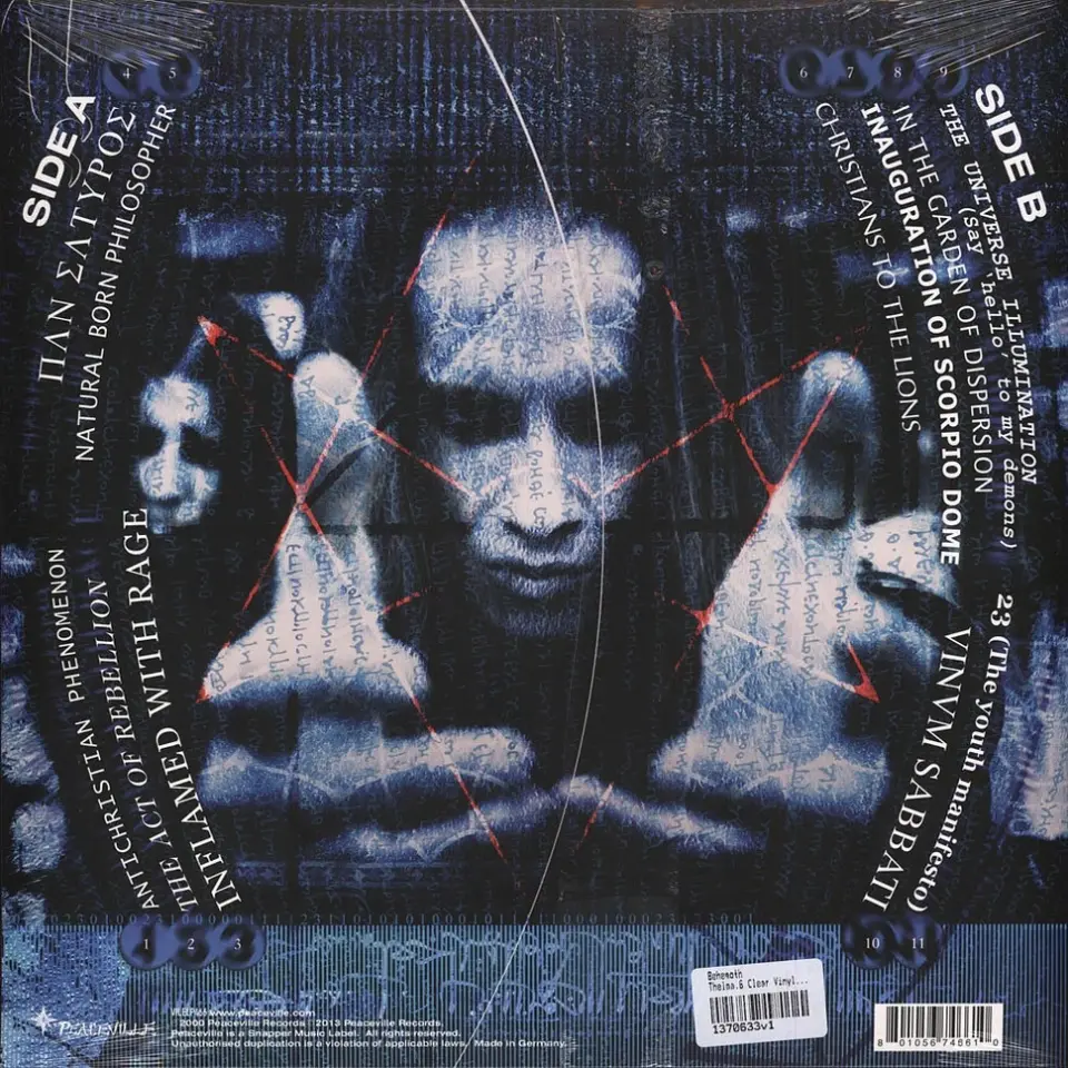 BEHEMOTH – THELEMA.6 (2000) - LP 2026 CRYSTAL CLEAR  COLOURED SIFIR PLAK