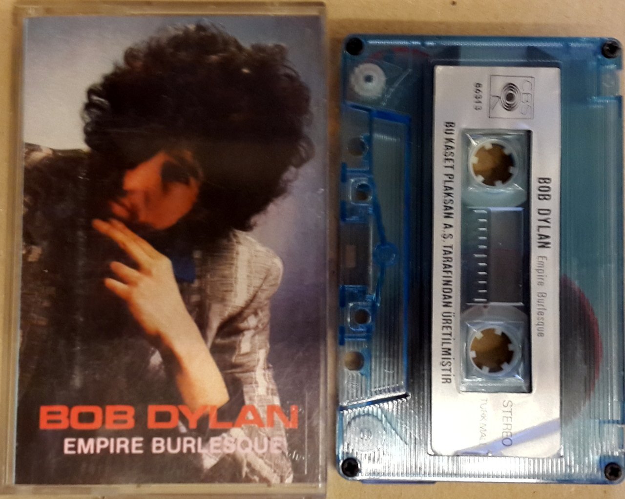 BOB DYLAN - EMPIRE BURLESQUE CASSETTE 1985 MADE IN TURKEY ''USED''