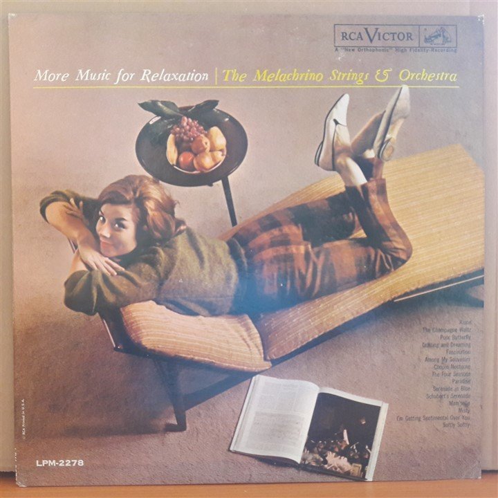THE MELACHRINO STRINGS AND ORCHESTRA - MORE MUSIC FOR RELAXATION (1961) - LP 2.EL PLAK