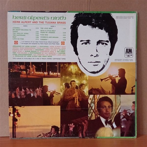 HERB ALPERT & THE TIJUANA BRASS – HERB ALPERT'S NINTH (1967) - LP 2.EL PLAK