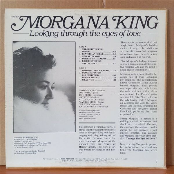 MORGANA KING – LOOKING THROUGH THE EYES OF LOVE (1981) - LP 2.EL PLAK