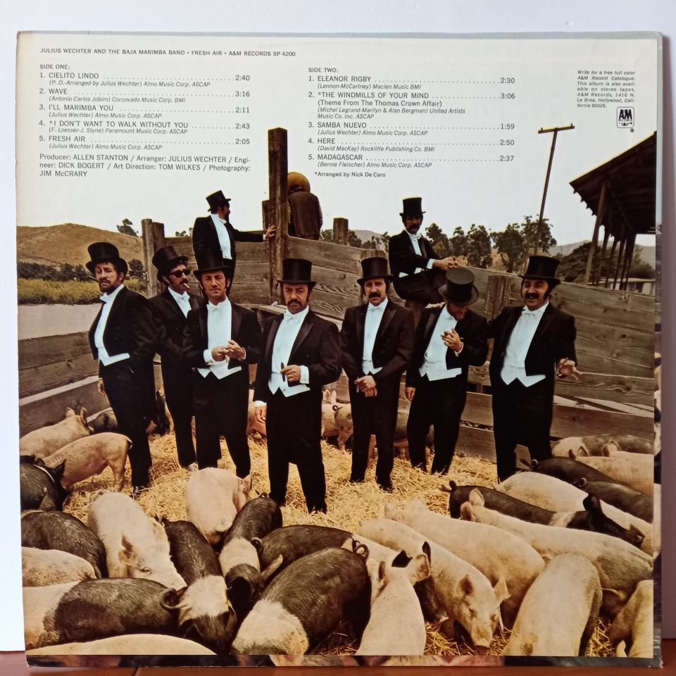 JULIUS WECHTER AND THE BAJA MARIMBA BAND – FRESH AIR - LP 2.EL PLAK
