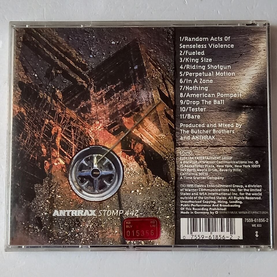 ANTHRAX – STOMP 442 (1995) - CD 2.EL