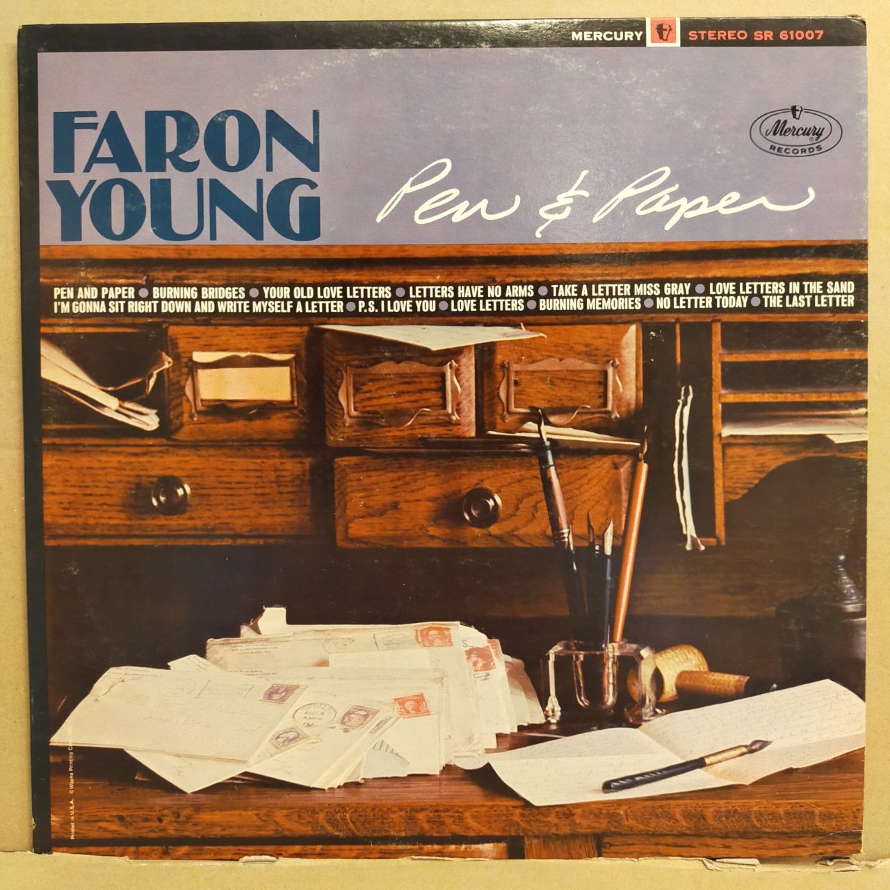 FARON YOUNG - PEN & PAPER (1965) - LP COUNTRY / OLDIES 2.EL PLAK