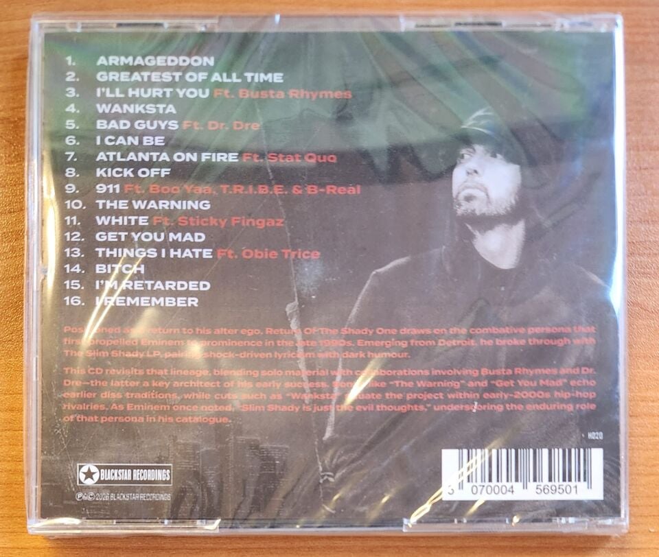 EMINEM – RETURN OF THE SHADY ONE (2026) - CD JEWEL CASE AMBALAJINDA SIFIR