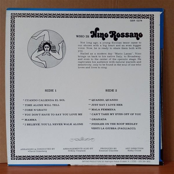 NINO ROSSANO - TIME ALONE WILL TELL - LP 2.EL PLAK