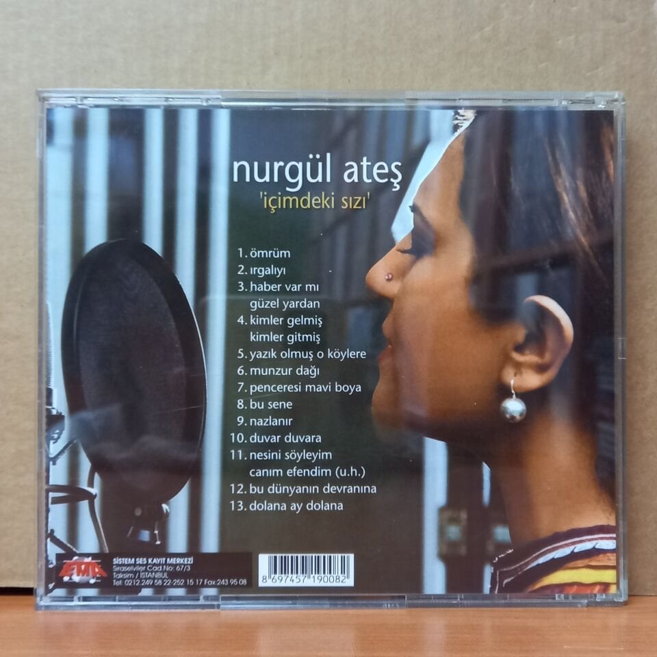 NURGÜL ATEŞ - İÇİMDEKİ SIZI - CD 2.EL
