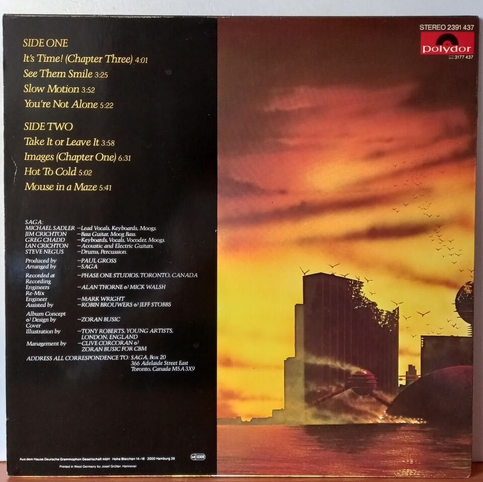 SAGA – IMAGES AT TWILIGHT (1979) - LP 2.EL PLAK
