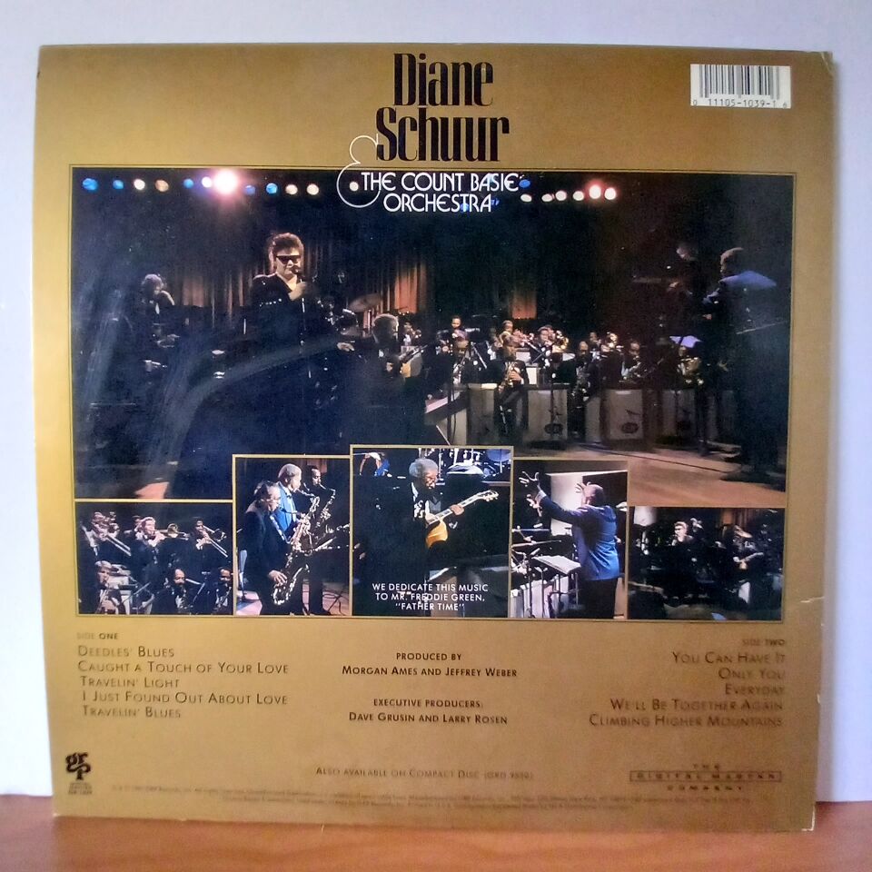 DIANE SCHUUR & THE COUNT BASIE ORCHESTRA – DIANE SCHUUR AND THE COUNT BASIE ORCHESTRA (1987) - LP 2.EL PLAK