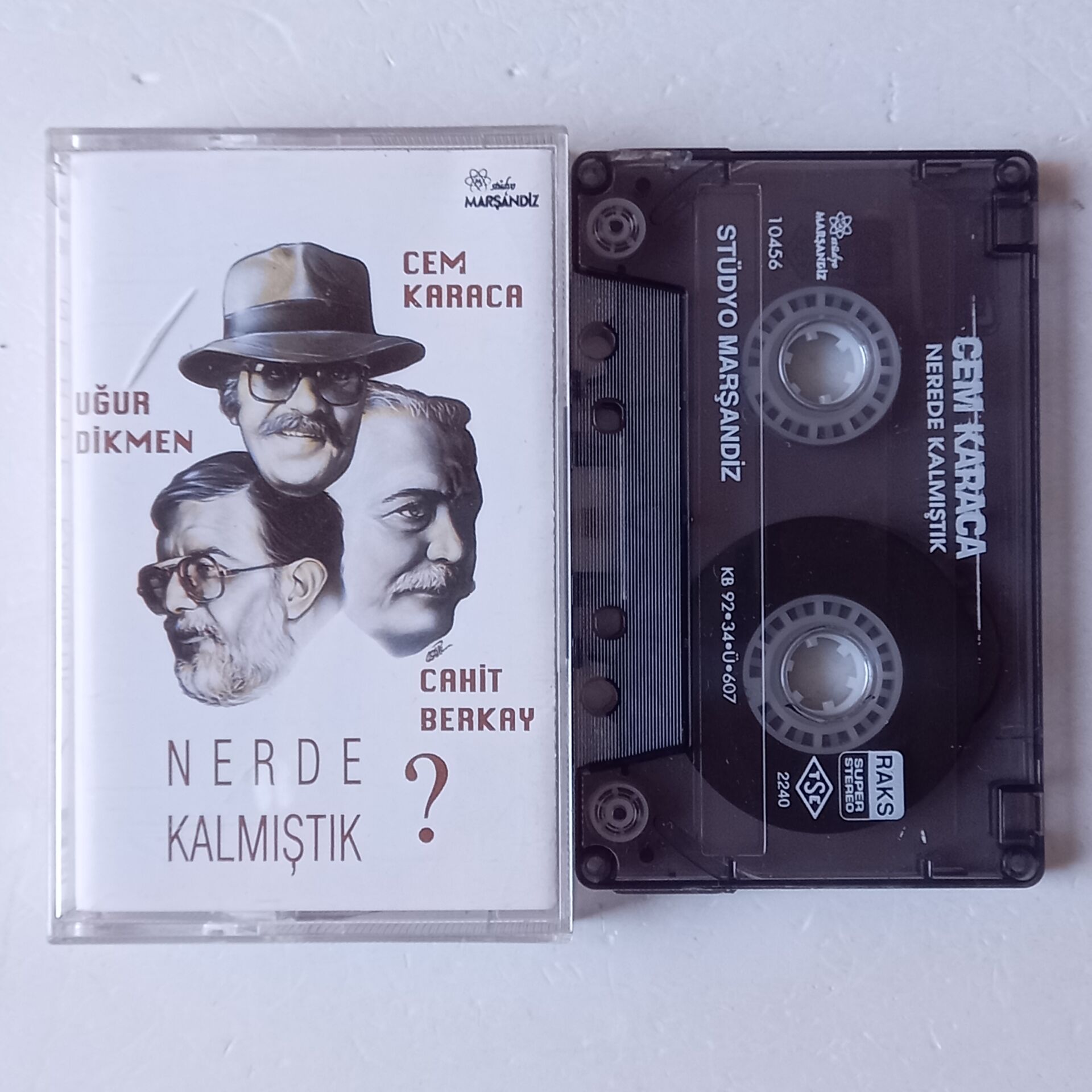 CEM KARACA, UĞUR DİKMEN, CAHİT BERKAY - NERDE KALMIŞTIK? (1992) - KASET 2.EL