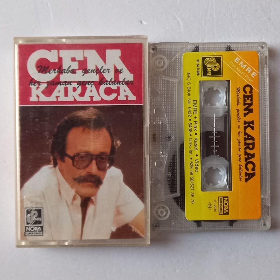 CEM KARACA - MERHABA GENÇLER VE HER ZAMAN GENÇ KALANLAR (1987) - KASET 2.EL
