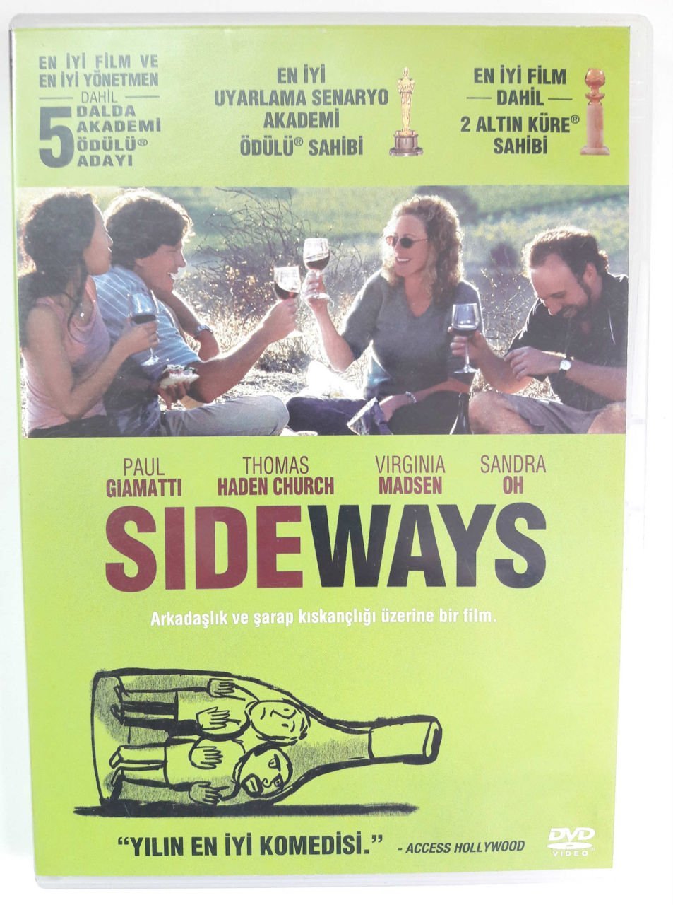SIDEWAYS - PAUL GIAMATTI - THOMAS HADEN CHURCH - ALEXANDER PAYNE - DVD SIFIR